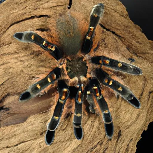 15231 curly hair tarantula feeding