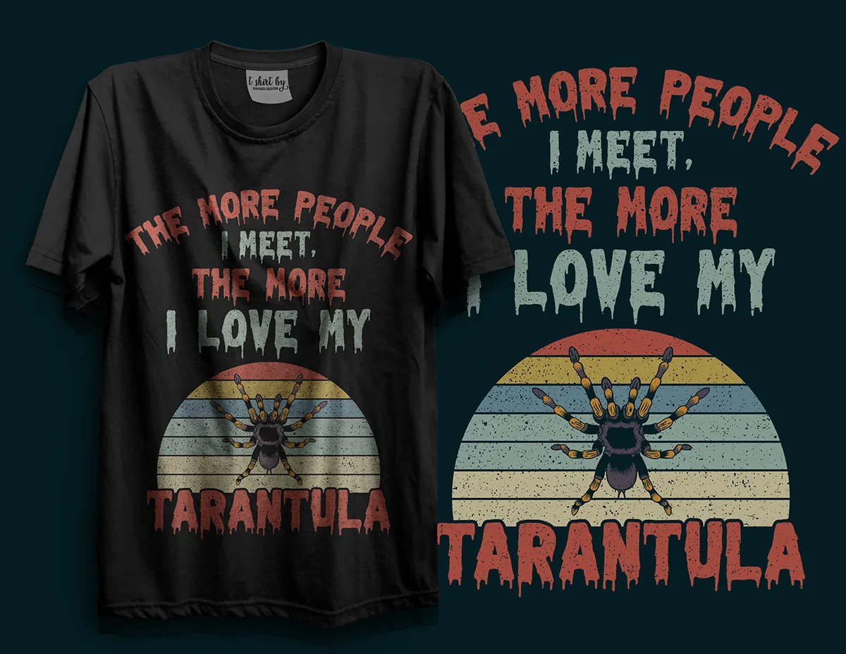 15463 tarantula t shirt design