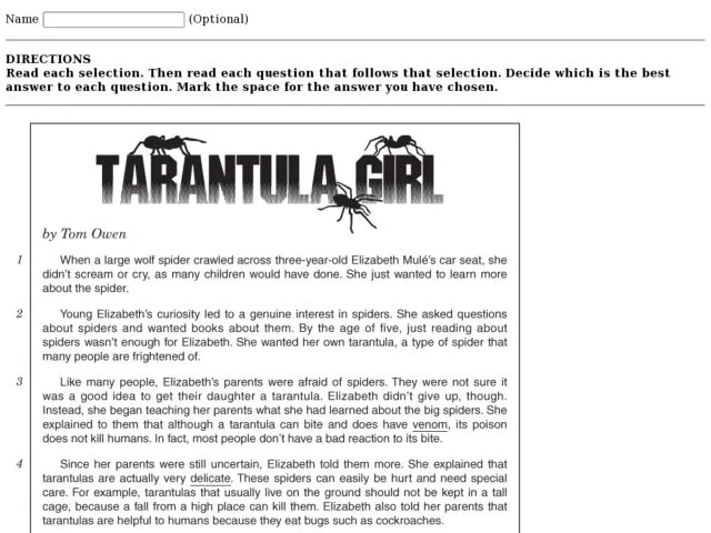 15500 tarantula anatomy